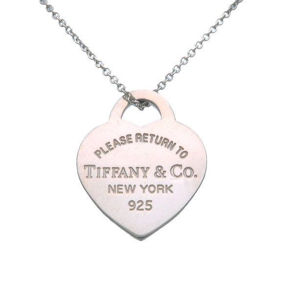 Tiffany Return to Tiffany Heart Tag Necklace Silver